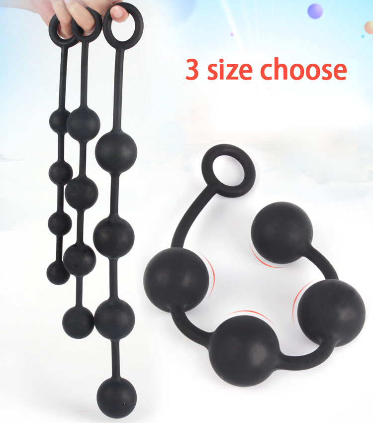 Silicone Anal Beads Vaginal Balls Gspot Stimulation Toys For Men And Women - 1