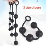 Silicone Big Anal Beads Vaginal Balls Butt Plug G Spot Long Sex Toys For Women Men Buttplug - 5