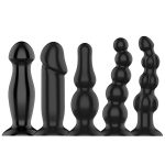 Silicone Prostate Massage Vibration Anal Dildo 5size Big Beads Butt Plug G Spot Stimulate Sex Toys For Couples