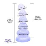 Transparent Crystal Butt Plug Big Anal Beads With Suction Cup G-spot Stimulation Training Adult Sex Toys For Men Woman - 2