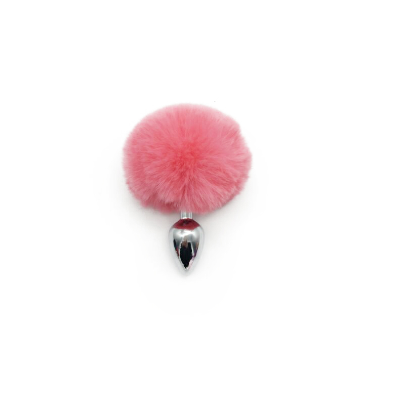 Small Size Metal Rabbit Tail Anal Masturbator Plug Unisex Adult Sex Toy Alloy Bunny Butt Plug - 11