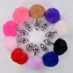 Anal Masturbator Small Size Metal Rabbit Tail Plug Alloy Bunny Butt Sex Toys For Women Men Adult Products