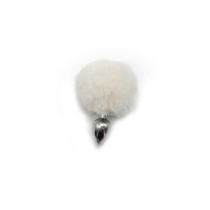 Anal Masturbator Small Size Metal Rabbit Tail Plug Alloy Bunny Butt Sex Toys For Women Men Adult Products - 2