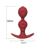 Silicone Anal Plug Bead With Metal Ball Smooth Butt Plugs Prostate Massager Buttplug Adult Sex Toys For Men Women Gay - 4