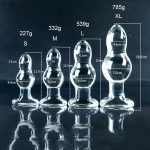 4 Pcs Huge Glass Butt Plug Big Anal Balls Prostate Massager Dilatador Adult Sex Toys For Women Couples - 2