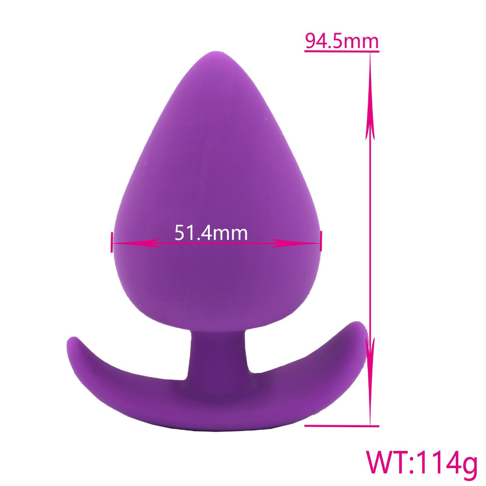 Large Silicone Butt Plug Unisex Anal Toy For Adults Men Women Gay Comfortable Safe Buttplug - 2