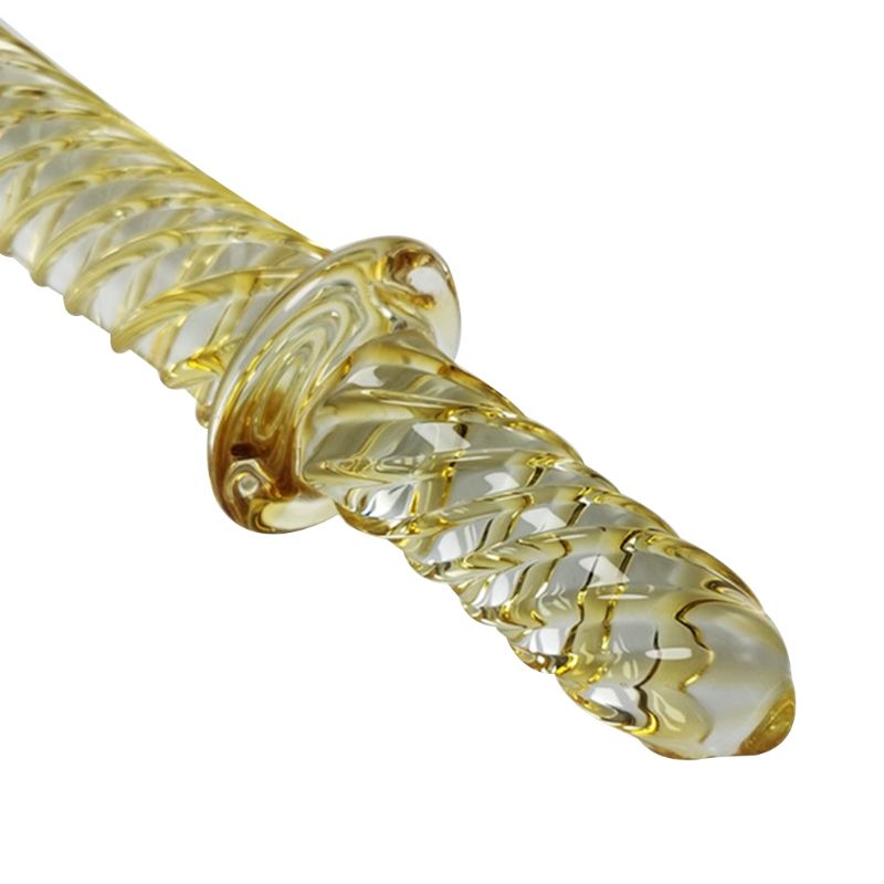 Female Crystal Glass Dildo Designed Gspot Stimulator Anal Play Masturbator Love Design Bodysafe Sex Toy - 4