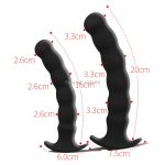 Silicone Anal Sex Toy Male Masturbation Prostate Massager Anus Big Dildo Beads Butt Plug Gay Toys For Man Couple 2 Size - 2