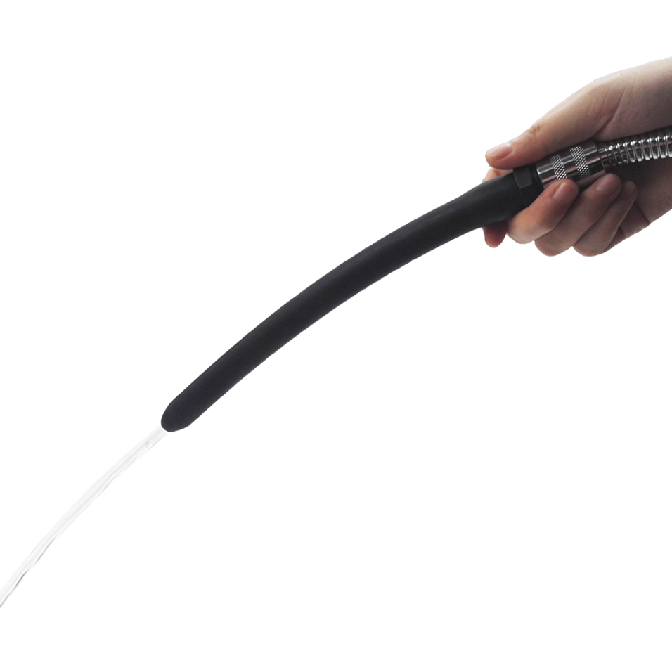 Camatech 25cm Large Universal Silicone Shower Douche Comfort Nozzle Enema System Vaginal Anal Cleaning Attachment Hygiene Syringe Sex Toy - 2