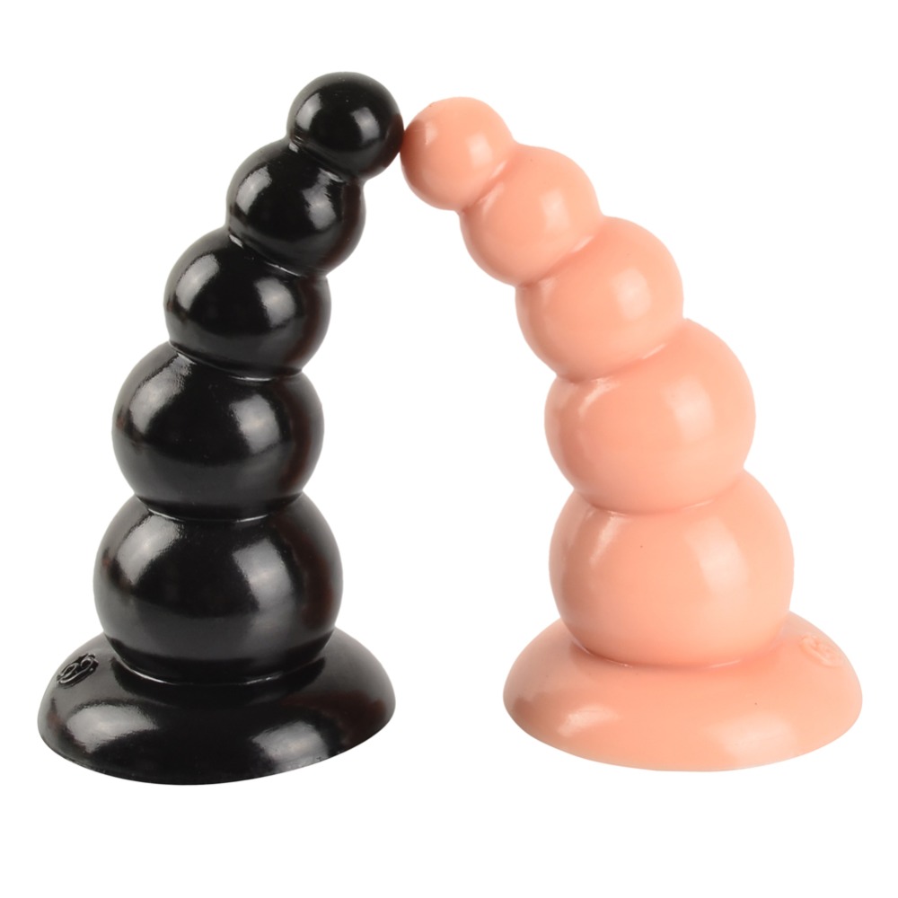 Quality 5bead Silicone Dildo With Suction Cup Prostate Massage Toy Couples Anal Play Gayfriendly Buttplug - 3