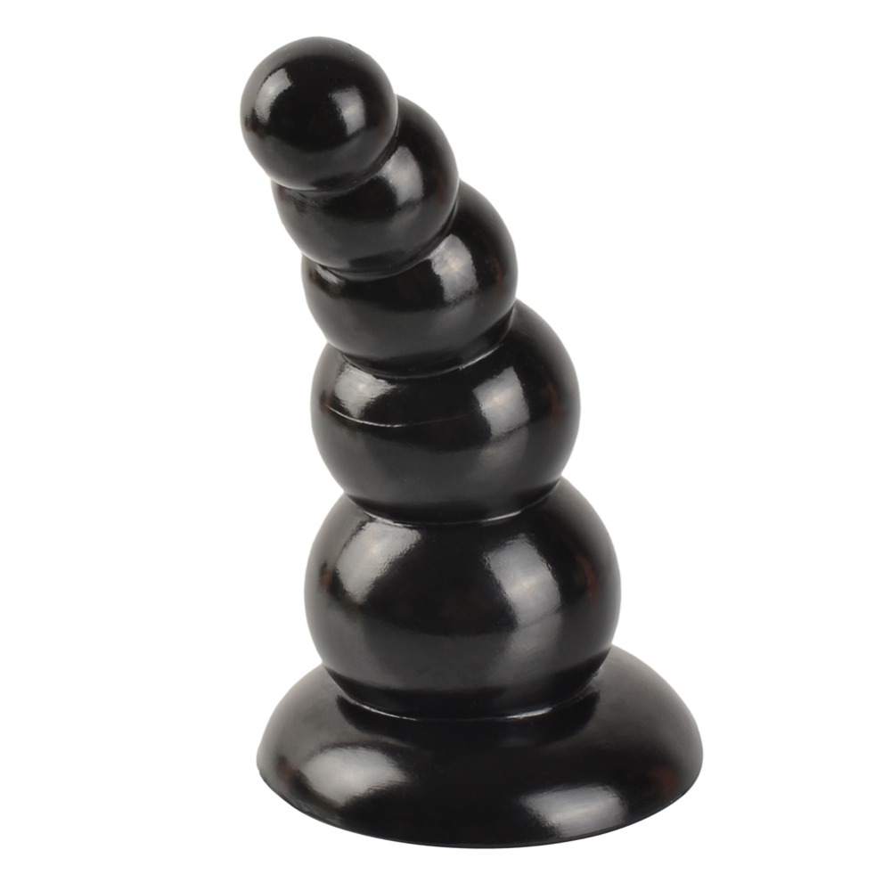 Quality 5bead Silicone Dildo With Suction Cup Prostate Massage Toy Couples Anal Play Gayfriendly Buttplug - 8