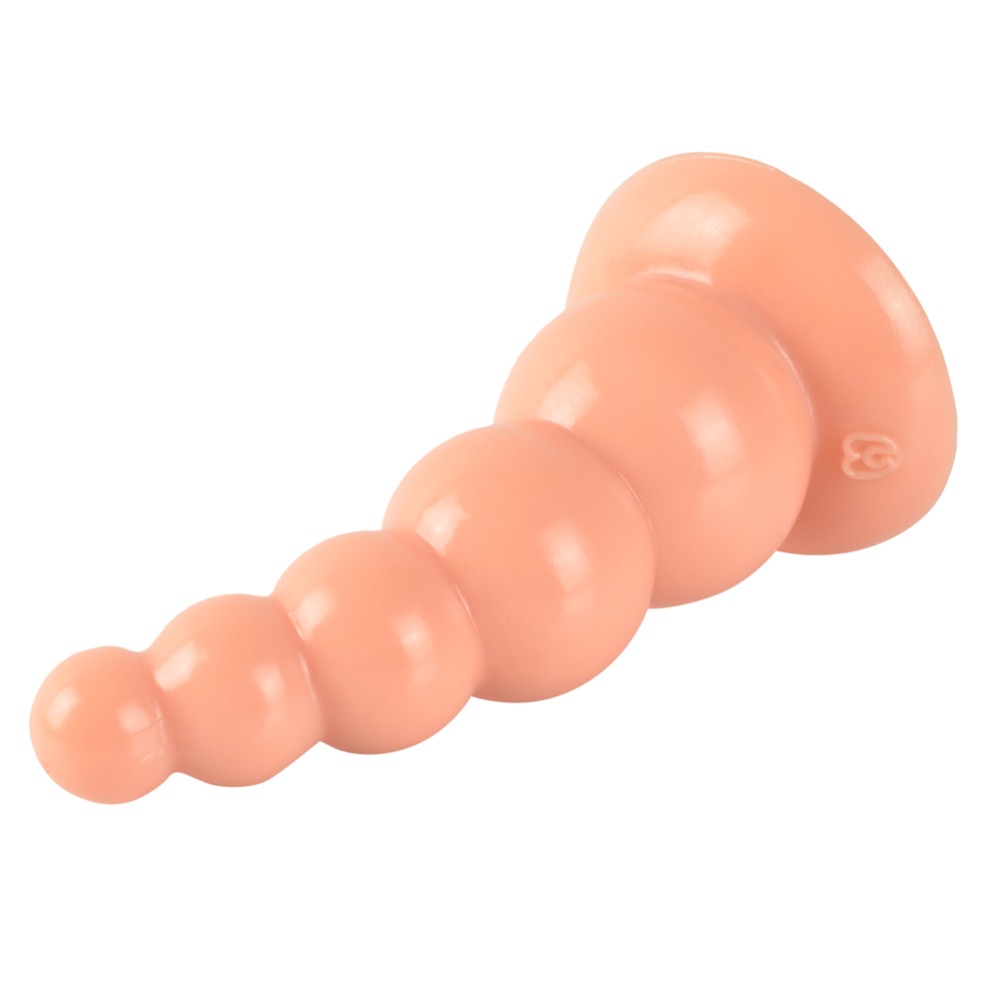 Quality 5bead Silicone Dildo With Suction Cup Prostate Massage Toy Couples Anal Play Gayfriendly Buttplug - 12