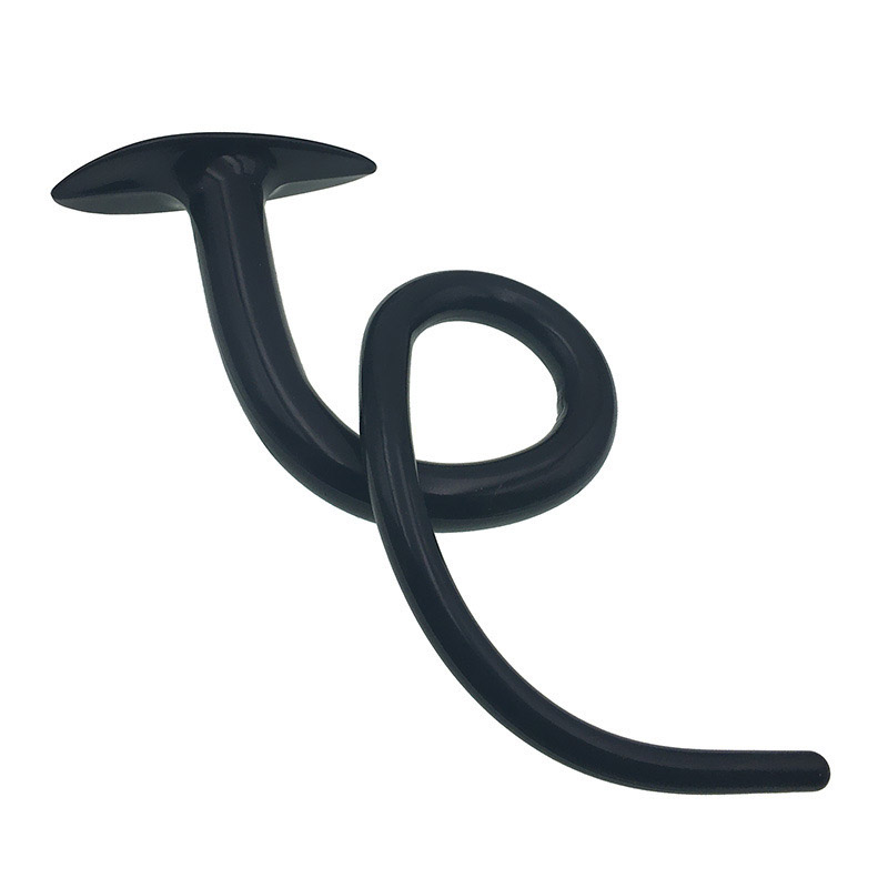 Extralong 100cm Black Silicone Dildo Dual Purpose Analvaginal Stimulation Unisex Adult Sex Toy Butt Plug - 9