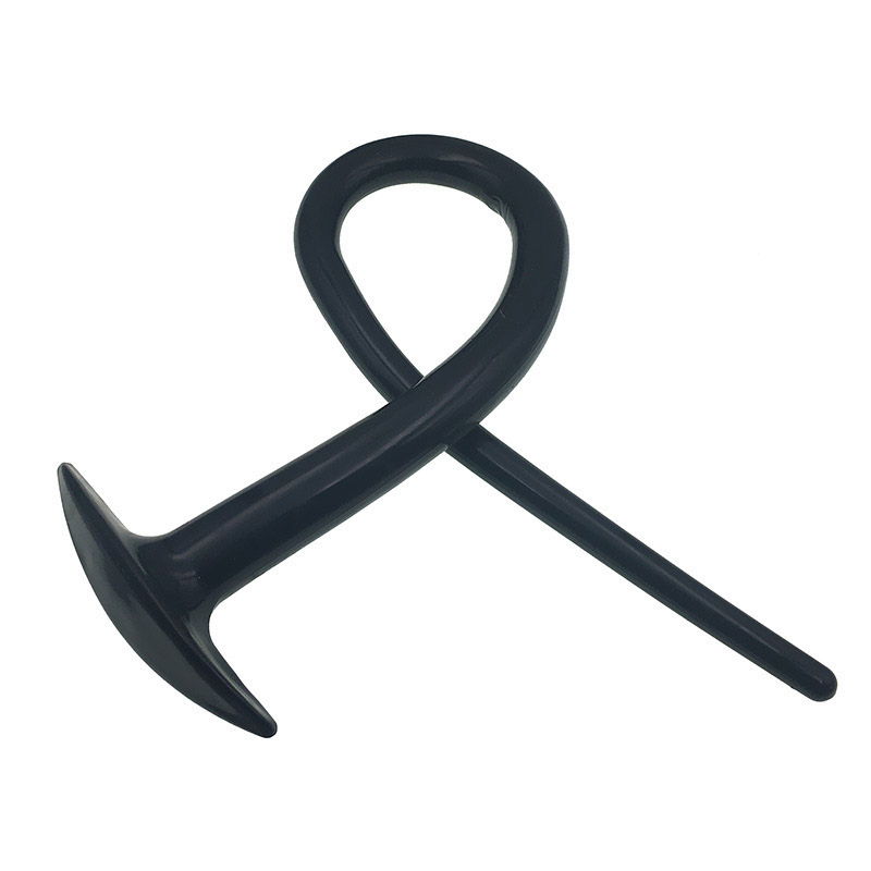 Extralong 100cm Black Silicone Dildo Dual Purpose Analvaginal Stimulation Unisex Adult Sex Toy Butt Plug - 16
