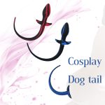 Red Blue Silicone Dog Tail Anal Plug Dildo Women And Men Gay Sex Bdsm Game Massage G-spot Stimulate Anus Expansion Adult Toy - 5