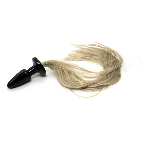 50cm Long Silky Horse Tail Anal Plug Roleplay Fetish Sex Toy Sensual Game Play Animal Tail - 4