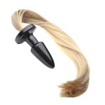 50cm Sexy Game Pony Tail Butt Plug Fetish Animal Role Play Horse Anal Long Silky Sex Toys Products - 2