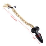 50cm Sexy Game Pony Tail Butt Plug Fetish Animal Role Play Horse Anal Long Silky Sex Toys Products - 4