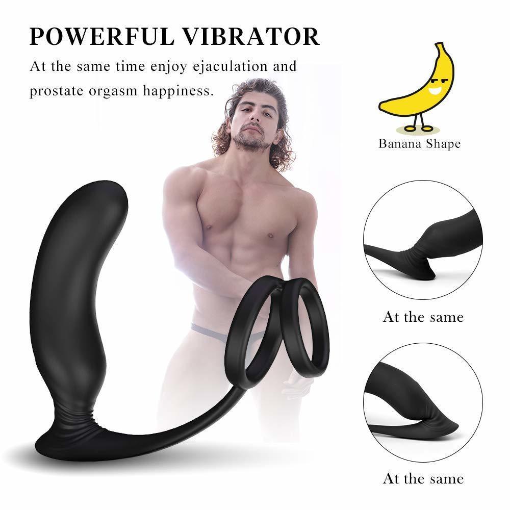 Rechargeable 9mode Wireless Vibrator Ring Waterproof Silicone Gspot Stimulator For Men Remotecontrolled - 3