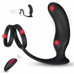 Sex Penis Ring 9-vibration Mode Wireless Remote Control Vibrator Rechargeable Waterproof G-spot Silicone Toys For Men