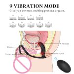 Sex Penis Ring 9-vibration Mode Wireless Remote Control Vibrator Rechargeable Waterproof G-spot Silicone Toys For Men - 4