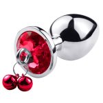 Stainless Steel Slave Sex Anal Plug With Bell Leather Traction Chain S M L Buttplug Adults Toys Stimulatio - 2
