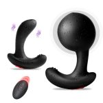 15m Wireless Control Inflatable Vibrator Anus Dilation 10 Speeds Vibrating Butt Plugs Perineum Prostate Massage Sex Toys