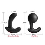 15m Wireless Control Inflatable Vibrator Anus Dilation 10 Speeds Vibrating Butt Plugs Perineum Prostate Massage Sex Toys - 6