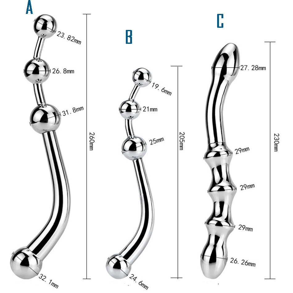 Aluminum Alloy Gspot Wand Pure Metal Pspot Stimulator Unisex Anal Plug Dildo Massager Adult Pleasure Toy - 1