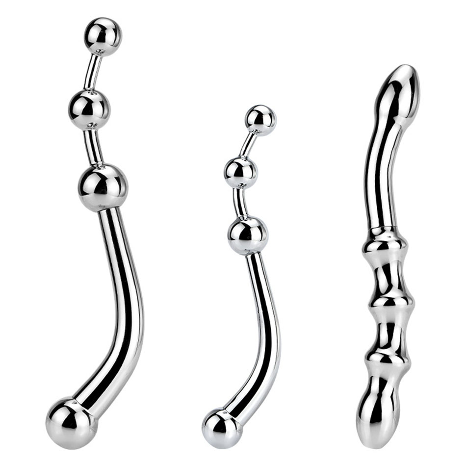 Aluminum Alloy Gspot Wand Pure Metal Pspot Stimulator Unisex Anal Plug Dildo Massager Adult Pleasure Toy - 3