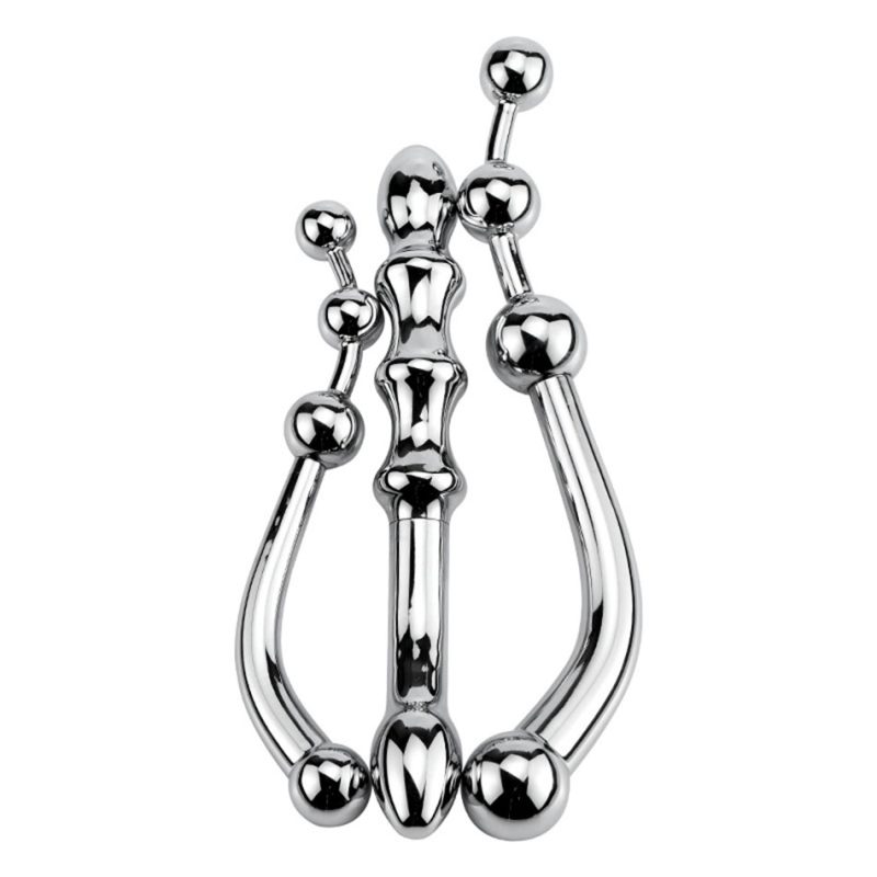 Aluminum Alloy G Spot Wand Massage Stick Pure Metal Penis P-spot Stimulator Anal Plug Dildo Sex Toy For Women Men