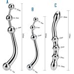 Aluminum Alloy G Spot Wand Massage Stick Pure Metal Penis P-spot Stimulator Anal Plug Dildo Sex Toy For Women Men - 3