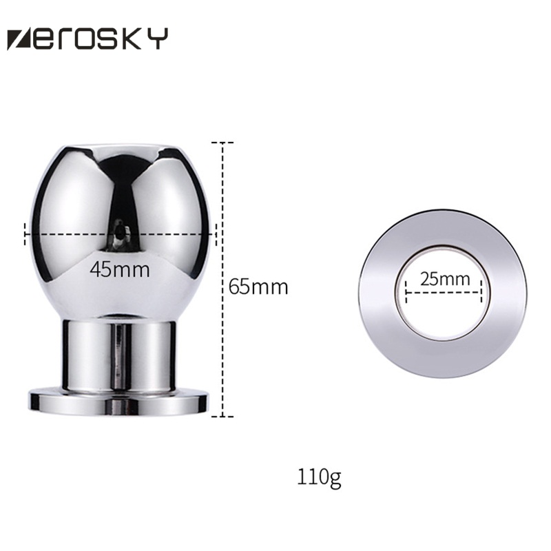 Zerosky Stainless Steel Anal Beads Hollow Butt Plug Bdsm Dildo Enema Tool Vaginal And Anal Peep Toy For Men And Women - 5