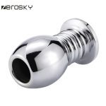 Zerosky Anal Beads Enema Hollow Butt Plug Peep Vaginal Anus Bdsm Dildo Stainless Steel Sex Toy For Men Women - 5