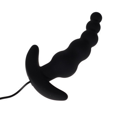 Silicone 10mode Vibrating Black Anal Plug Waterproof Unisex Male Female Adult Pleasure Toy - 9