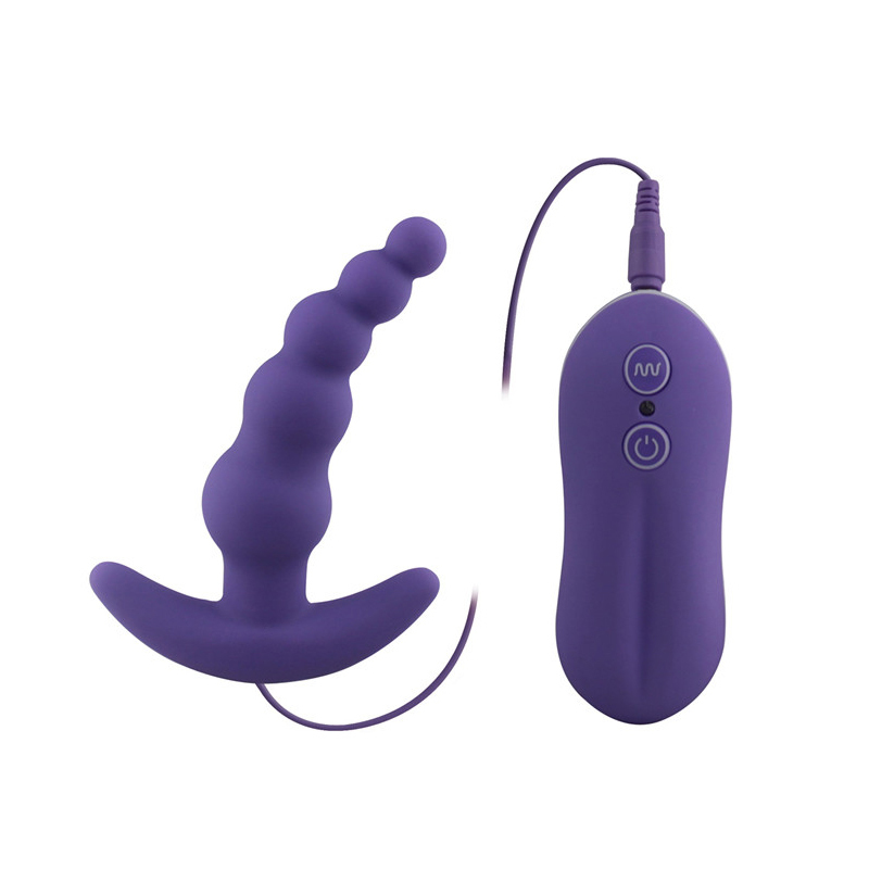 Silicone 10mode Vibrating Black Anal Plug Waterproof Unisex Male Female Adult Pleasure Toy - 11