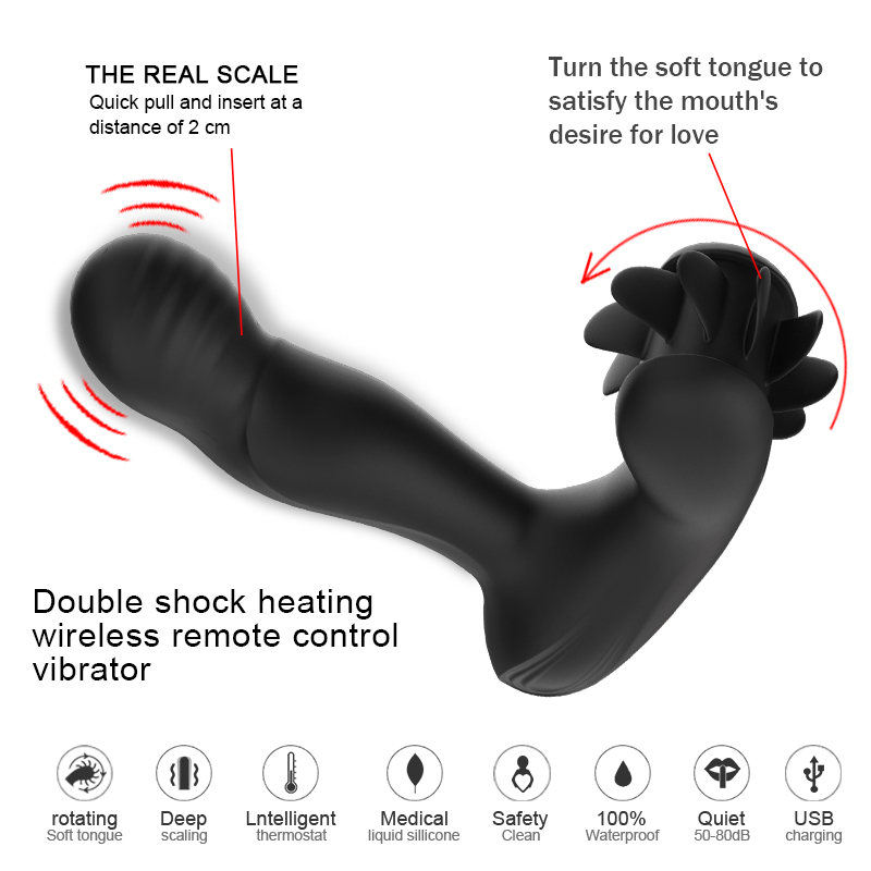 Silicone Male Prostate Massager Anal Plug Toy For Men Comfortable And Safe - 2