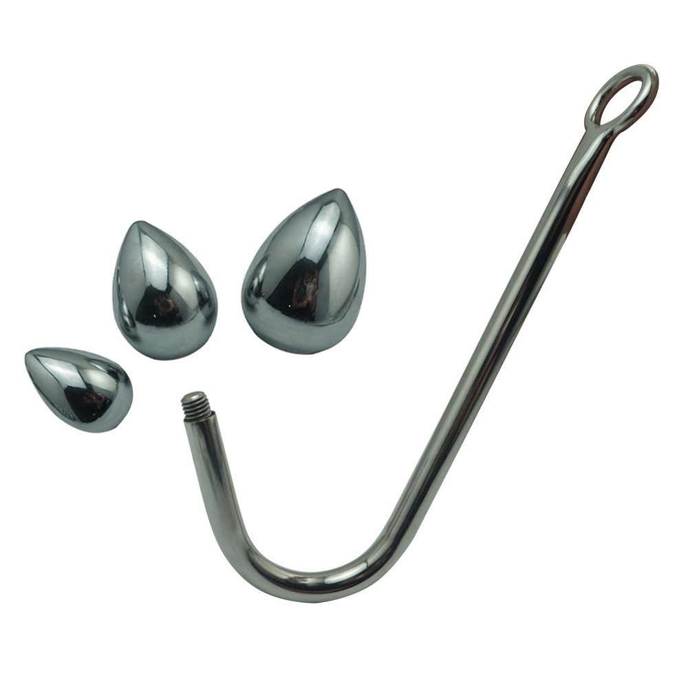 Stainless Steel Anal Hook Prostate Plug Unisex Butt Plug Expander Metal Erotic Sex Toys For Men And Women - 2