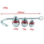 Stainless Steel Anal Hook Prostate Plug Balls Butt Plugs Expander Metal Sex Products For Women Men - 4