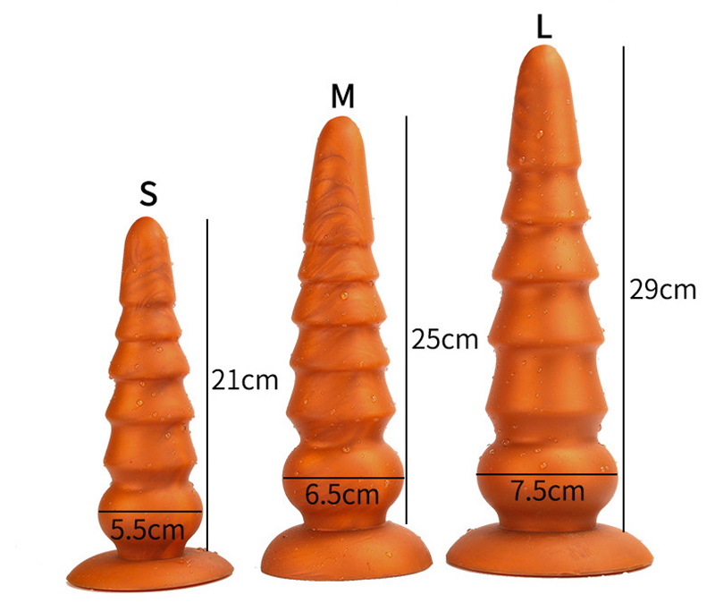 Super Thick Horse Tail Anal Plug Pagoda Butt Dildo Adult Masturbation Expander For Men And Women - 1