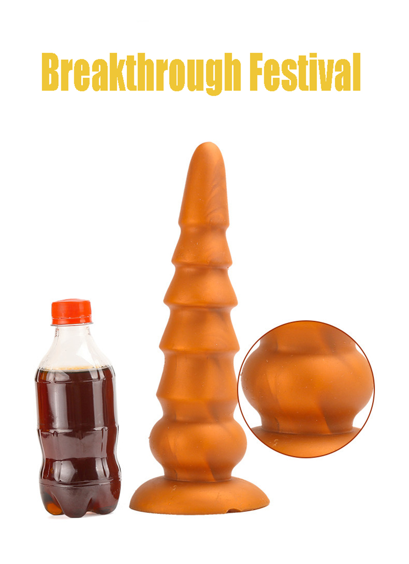 Super Thick Horse Tail Anal Plug Pagoda Butt Dildo Adult Masturbation Expander For Men And Women - 4