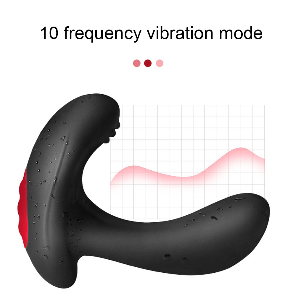 Silicone Inflatable Vibrating Anal Plug Prostate Massager Mens Adult Sex Toy Butt Plug Vibration - 6