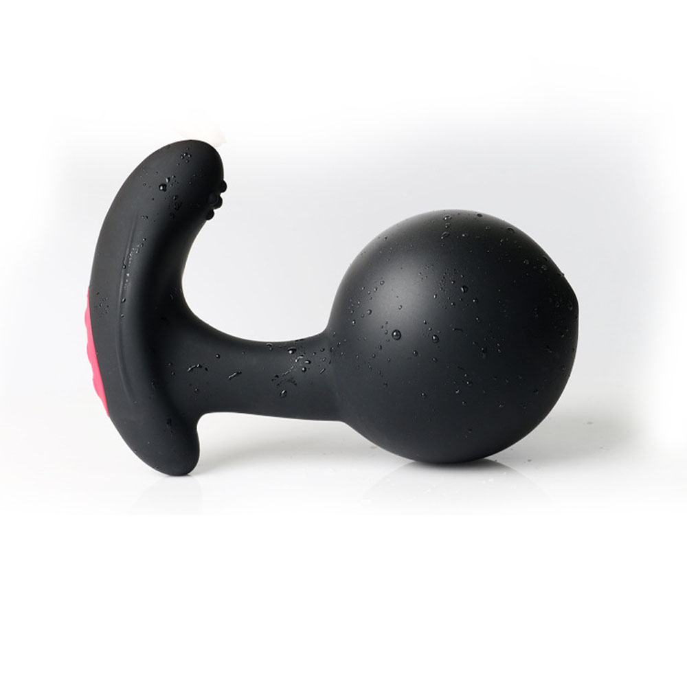 Silicone Inflatable Vibrating Anal Plug Prostate Massager Mens Adult Sex Toy Butt Plug Vibration - 14