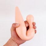 Super Big Flesh-colored Soft Silicone Smooth Massage Stick Butt Plug Masturbation Anal Dildo Orgasm Erotic Sex Adult Toys - 4