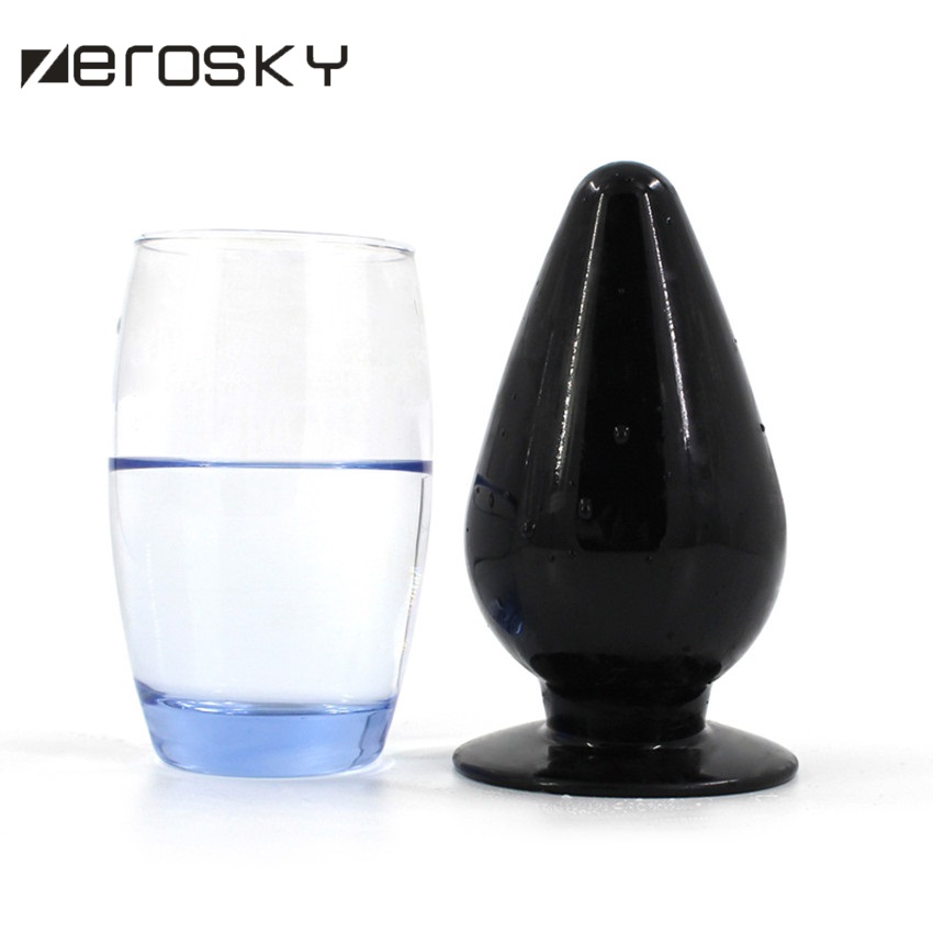 Zerosky Unisex Large Anal Butt Plug With Suction Cup Adult Sex Toy Pleasure Enhancing Buttplug - 7