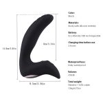 10 Frequency Vibrating Male Prostate Massage Stimulation Silicone Stick Butt Plug Sex Toys For Men Usb Charging - 2