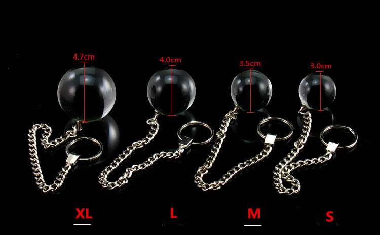 Quality Large Glass Anal Beads Unisex Adult Toy For Men Women Gay Friendly 4 Sizes Available - 3