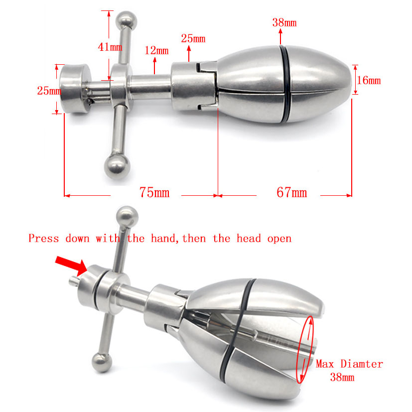 Stainless Steel Large Butt Plug Heavy Anal Expander For Men Women Adult Gspot Stimulator Sex Toy - 1