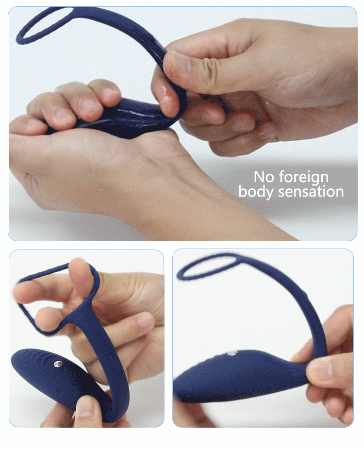 Wireless Prostate Massager With Penis Ring Remote Control Anal Plug Vibrator Invisible Wear Electric Shock Adult Gay Toys For Men - 7
