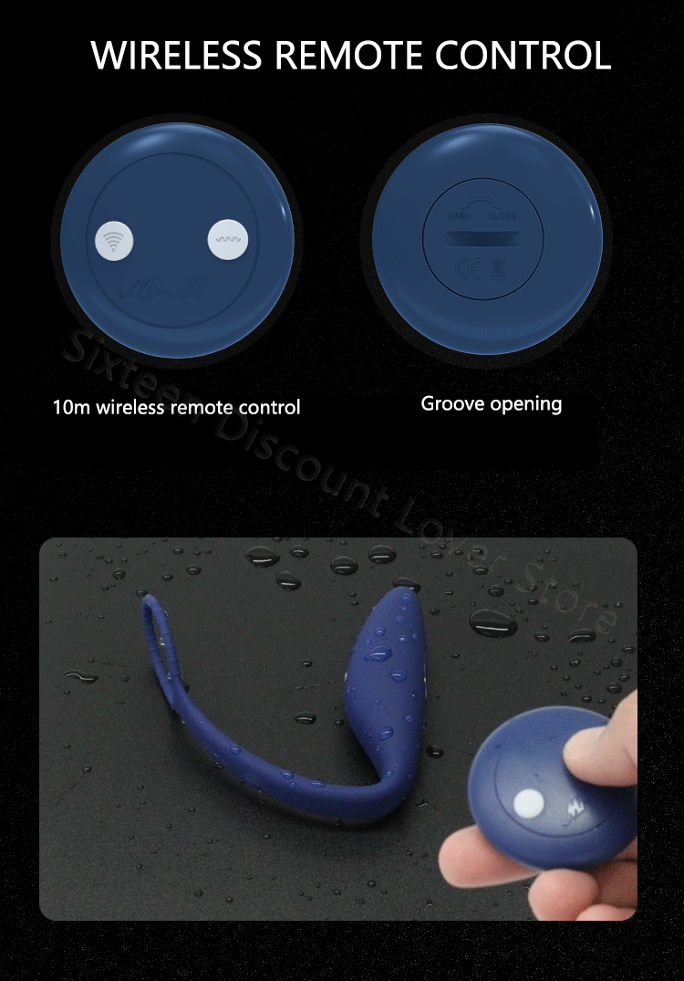 Wireless Prostate Massager With Penis Ring Remote Control Anal Plug Vibrator Invisible Wear Electric Shock Adult Gay Toys For Men - 8